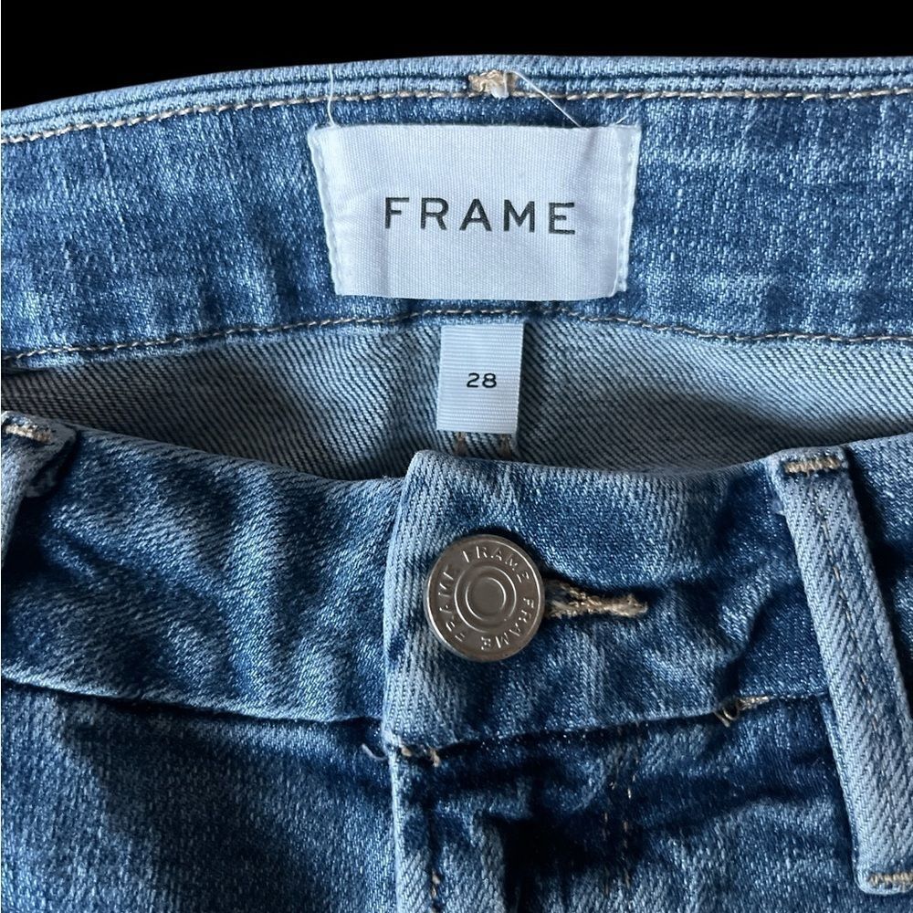 Frame cropped  Le crop mini boot cut Blue Denim Jeans - Picture 5 of 9